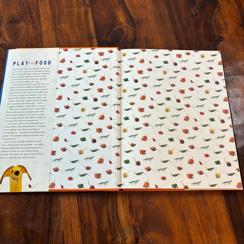 Vintage 1997 Play With Your Food Joost Elffers Hardcover Book Food Art